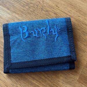 Burly denim trifold wallet